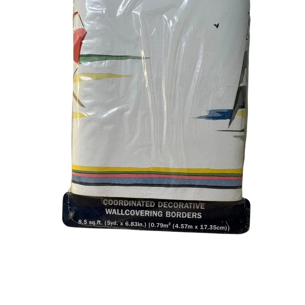 NEW Sealed Ralph Lauren Wallpaper Border Seacliff‎ Sky Beach 8.5 Sq. Feet